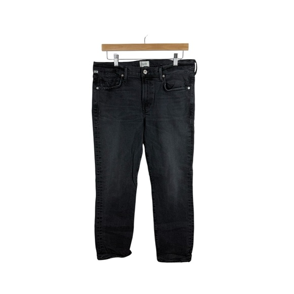 Citizens of Humanity Women’s Ella Mid Rise Slim Crop Jeans Film Noir 30 - Picture 1 of 11